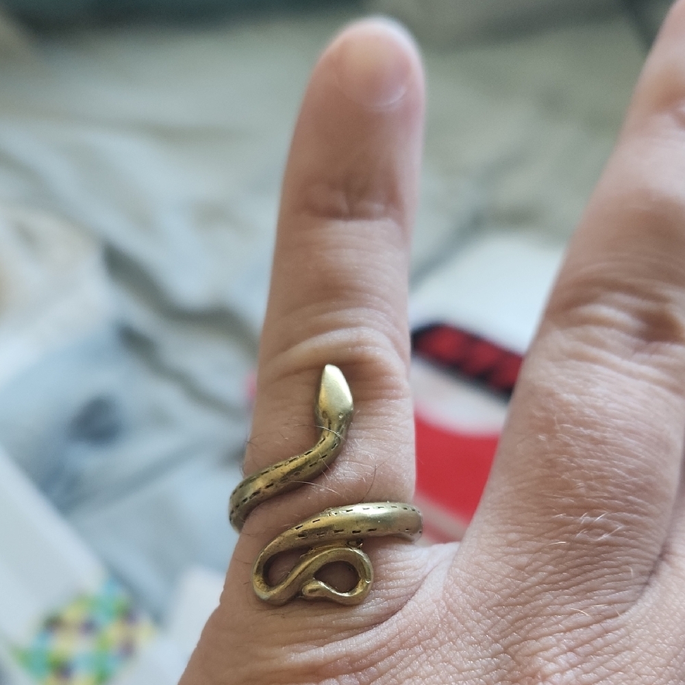 Golden Snake Ring